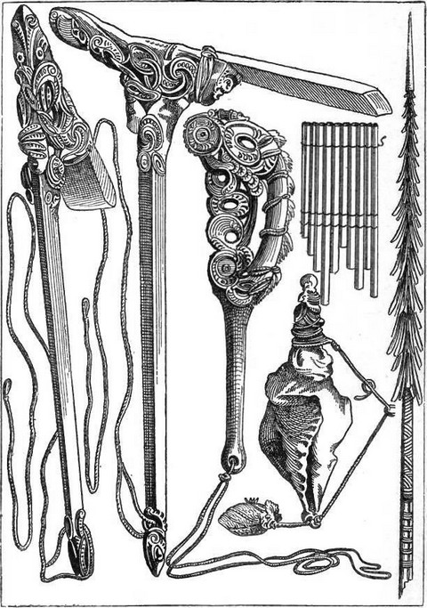 New Zealand utensils and weapons