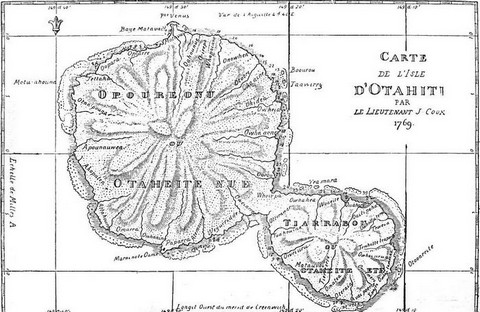 Captain Cook's chart of Otaheite
