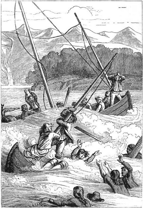 Shipwreck of French boats outside the Port des Fran&ccedil;ais